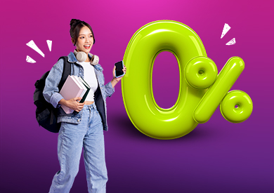 Back to School 0% Interest on Installments