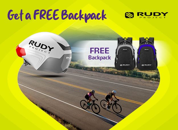 Get a FREE backpack at Rudy Project for a min. spend of Php 20,000, plus enjoy 0% installment offers with your EastWest credit card. 